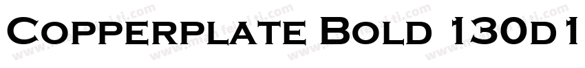 Copperplate Bold 130d1e2字体转换